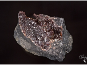 sphalerite gypse-sanguinede-dpt30-o100-P 4cm